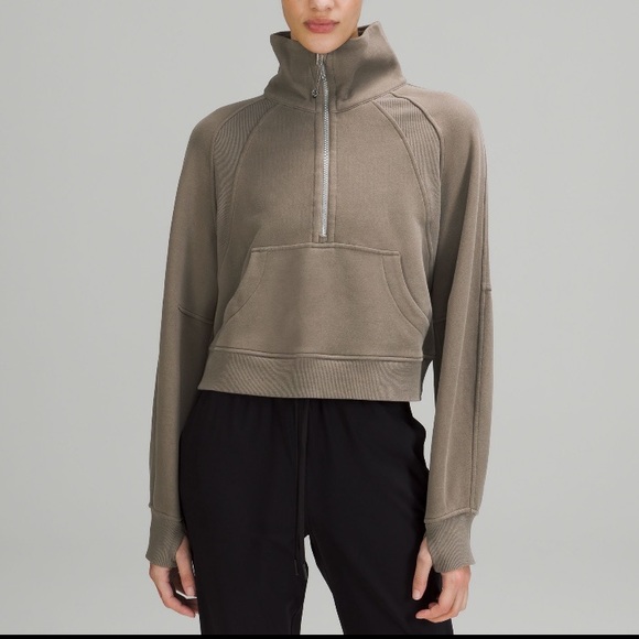 lululemon athletica Tops - Lululemon Scuba Oversized Funnel Neck 1/2 Zip Hoodie